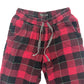 prAna black & red plaid Lounge thermal-lined Flannel Pants women's XS