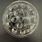 vintage 5" clear glass Flower Frog with 16 stem holes for floral arrangements