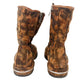 A.S.98 brown camouflage Traver leather Boots women's EU 37 shoes mid-calf