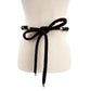 vintage braided brown velvet rope & gold chain Self Tie Belt 68" long accessory