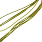 VCLM green rhinestone flower pendant 14" rope strand NECKLACE costume jewelry