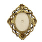 vintage black floral roses BROOCH gold white pendant jewelry pin
