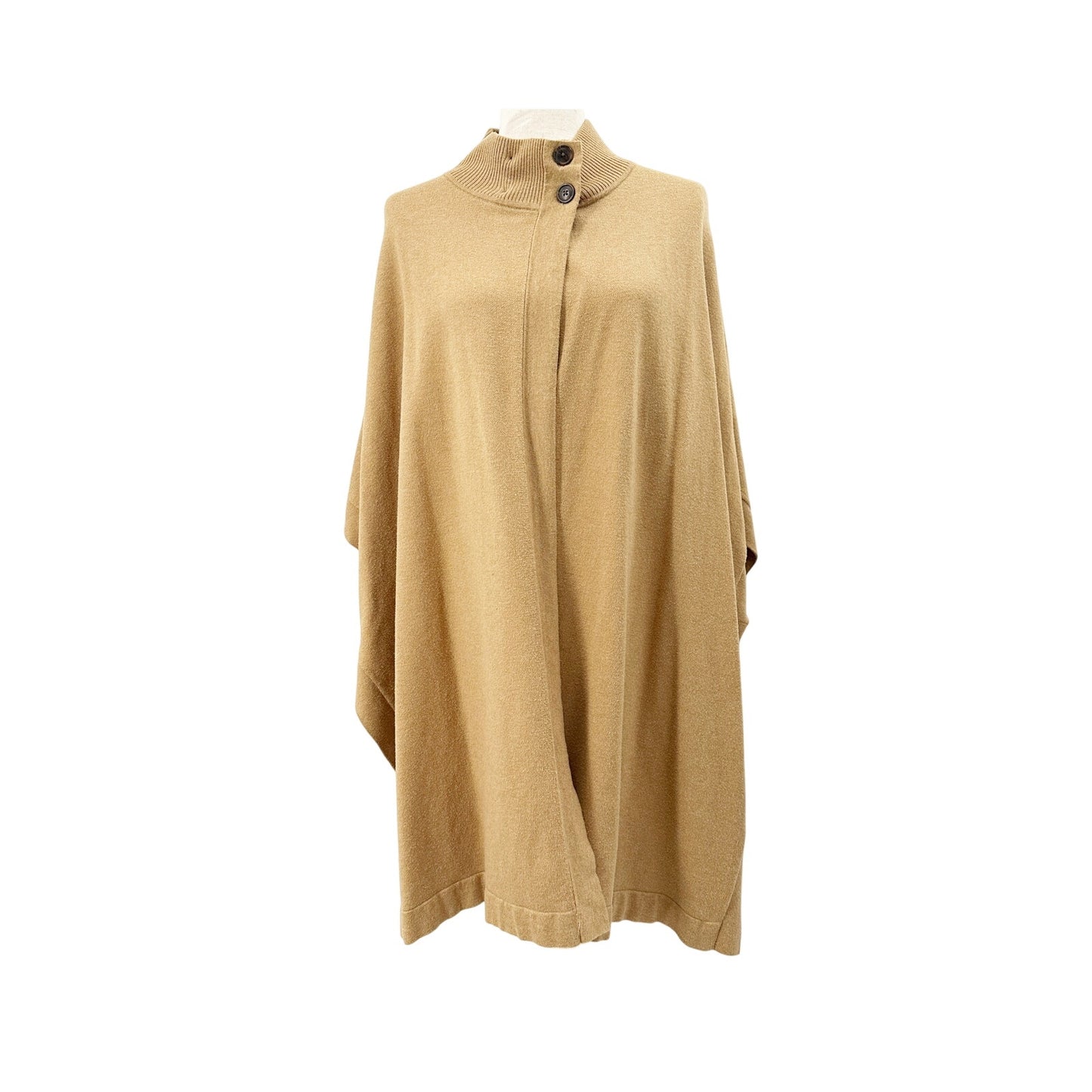 Banana Republic Factory camel Mock Neck Poncho sweater M / L medium large