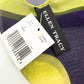 Ellen Tracy dark purple lime green sheer Scarf orange lemons limes 100% silk NEW