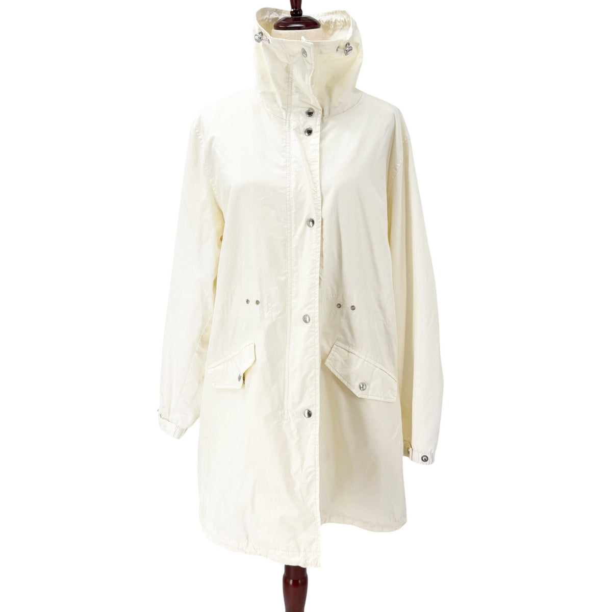 late Y2K off-white Michael Kors cream color Parka Jacket Windbreaker women's XL