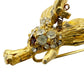 vintage Bee Bug rhinestones & gold Trembler jewelry Stick Pin hat collar lapel