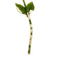 vintage long stem white flower BROOCH floral jewelry pin *missing pin* repair