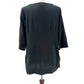 Soft Surroundings solid black Tunic Top 3/4 sleeves women's Medium Petite MP
