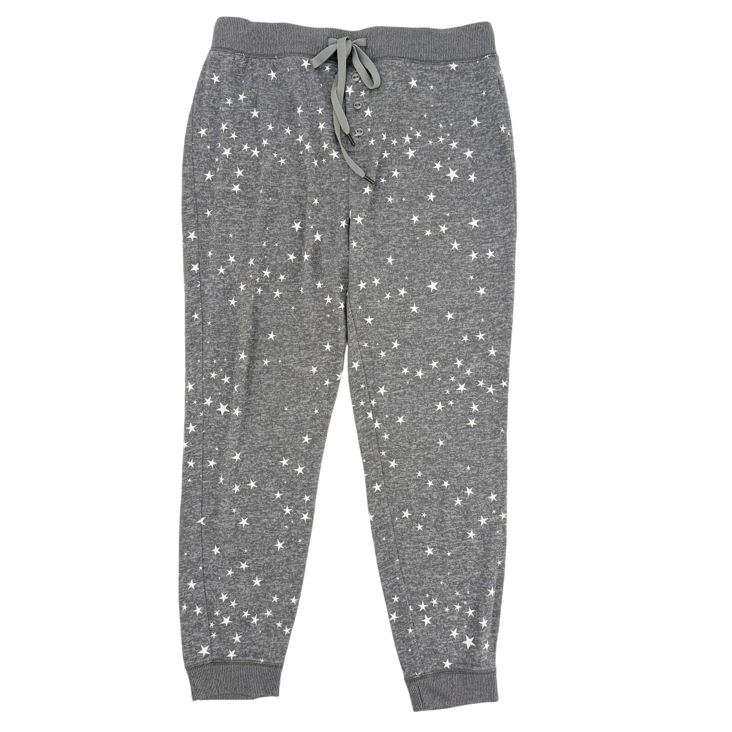 J Crew gray & white stars Sleep jogger Pants women's SMALL pajama lounge bottoms