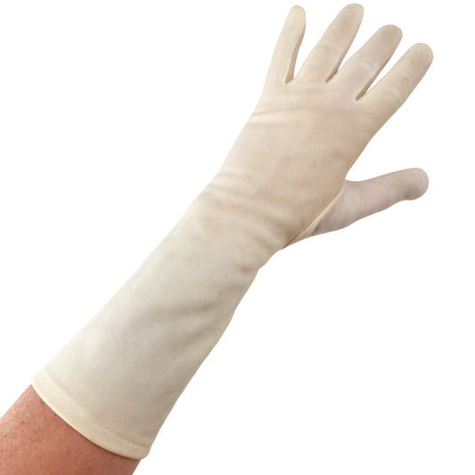 vintage white Fashion Dress above wrist Gloves women's S / M small medium