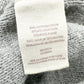 Free People v-neck gray Sweater Top with front pockets women's SMALL normal size