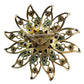 vintage rhinestones pearls pale blue stones BROOCH jewelry pin