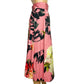 BLACK HALO pink floral Sanibel Coral midi SKIRT size 4 new $200