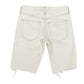 We The Free People ecru Caroline Cut Off denim SHORTS distressed size 24 new $88