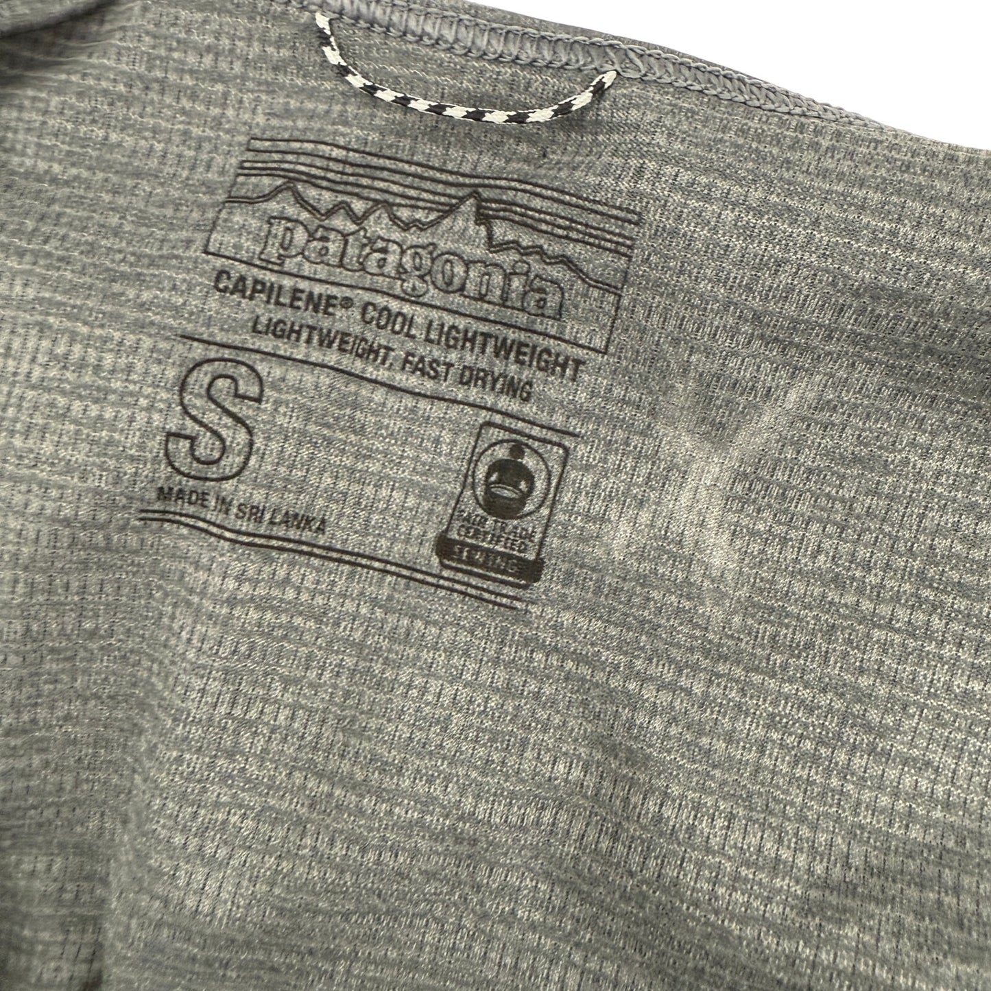 gray blue Patagonia Shirt Top women's SMALL Capilene Cool Lightweight quick dry