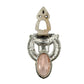 vintage WMCA pink & clear rhinestones Dress scarf Clip sparkle jewelry