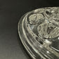 vintage 5" clear glass Flower Frog with 16 stem holes for floral arrangements