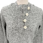 Columbia Darling Days heather gray Hooded Pullover womens LARGE fleece top hoody