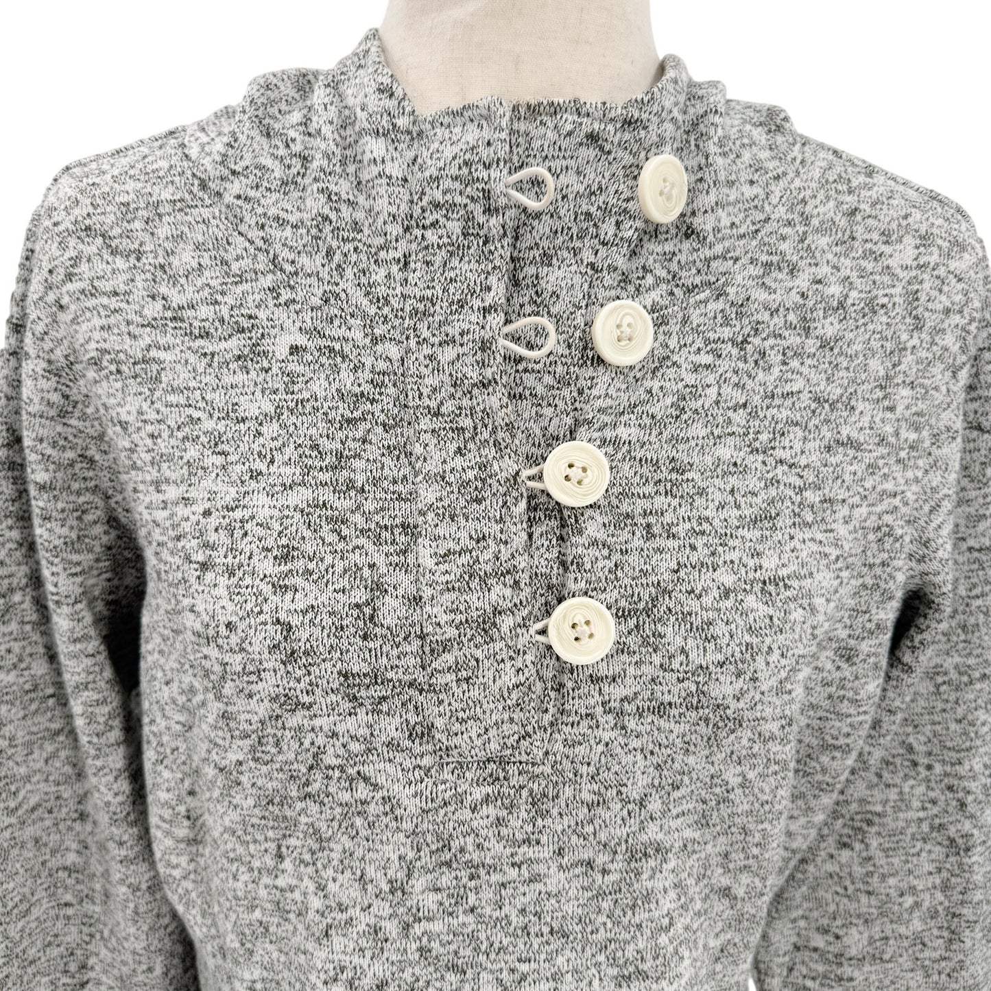 Columbia Darling Days heather gray Hooded Pullover womens LARGE fleece top hoody