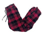 prAna black & red plaid Lounge thermal-lined Flannel Pants women's XS