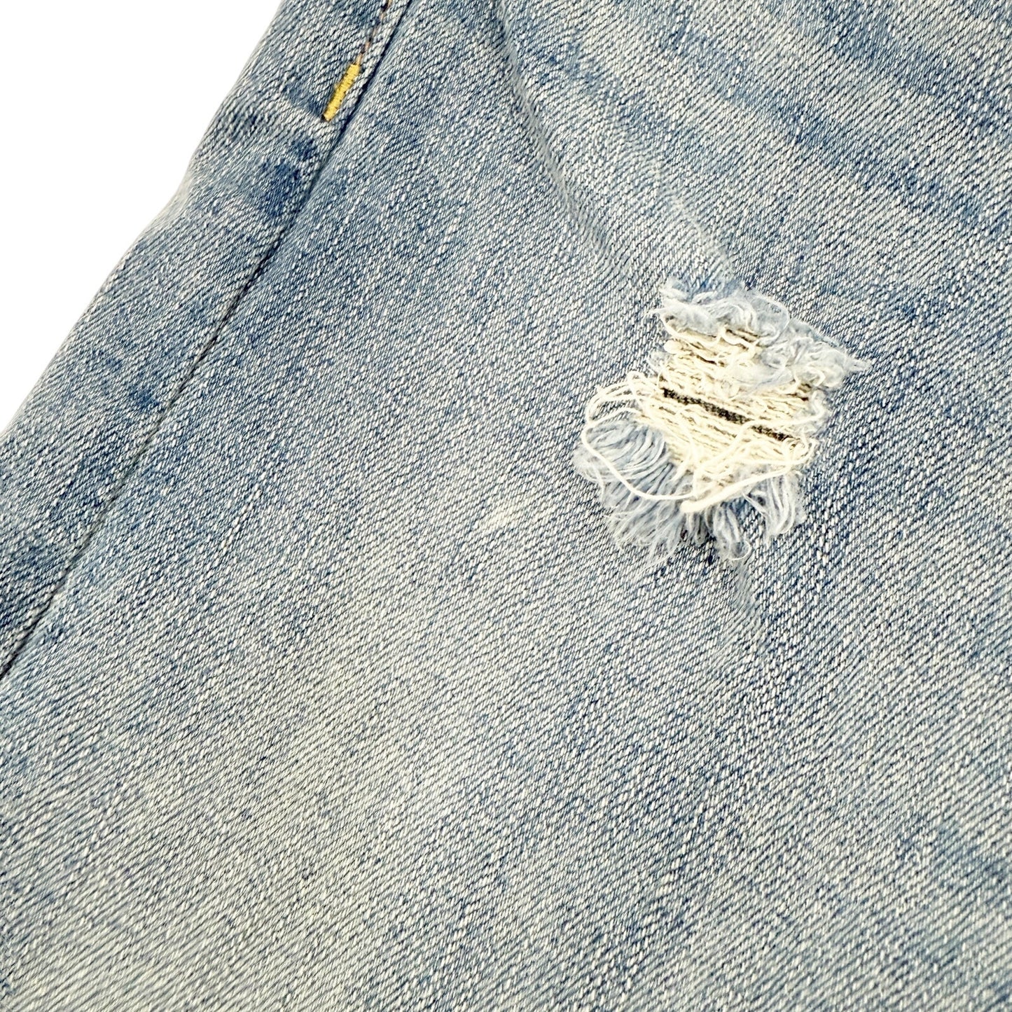 Blank NYC distressed blue denim cuffed Shorts women's 25 small stretch fabric