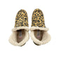 Blondo leopard print Booties black tan boots womens 7M waterproof shoes faux fur