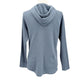 Orvis storm blue Waffle Knit Thermal Pullover Hoodie women's MEDIUM shirt top