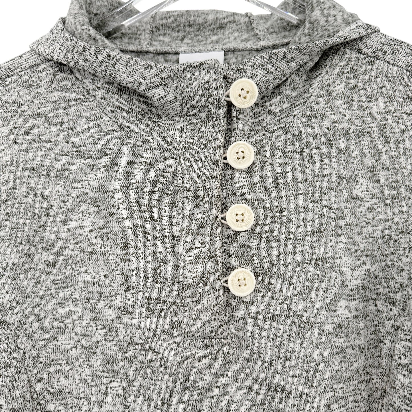 Columbia Darling Days heather gray Hooded Pullover womens LARGE fleece top hoody
