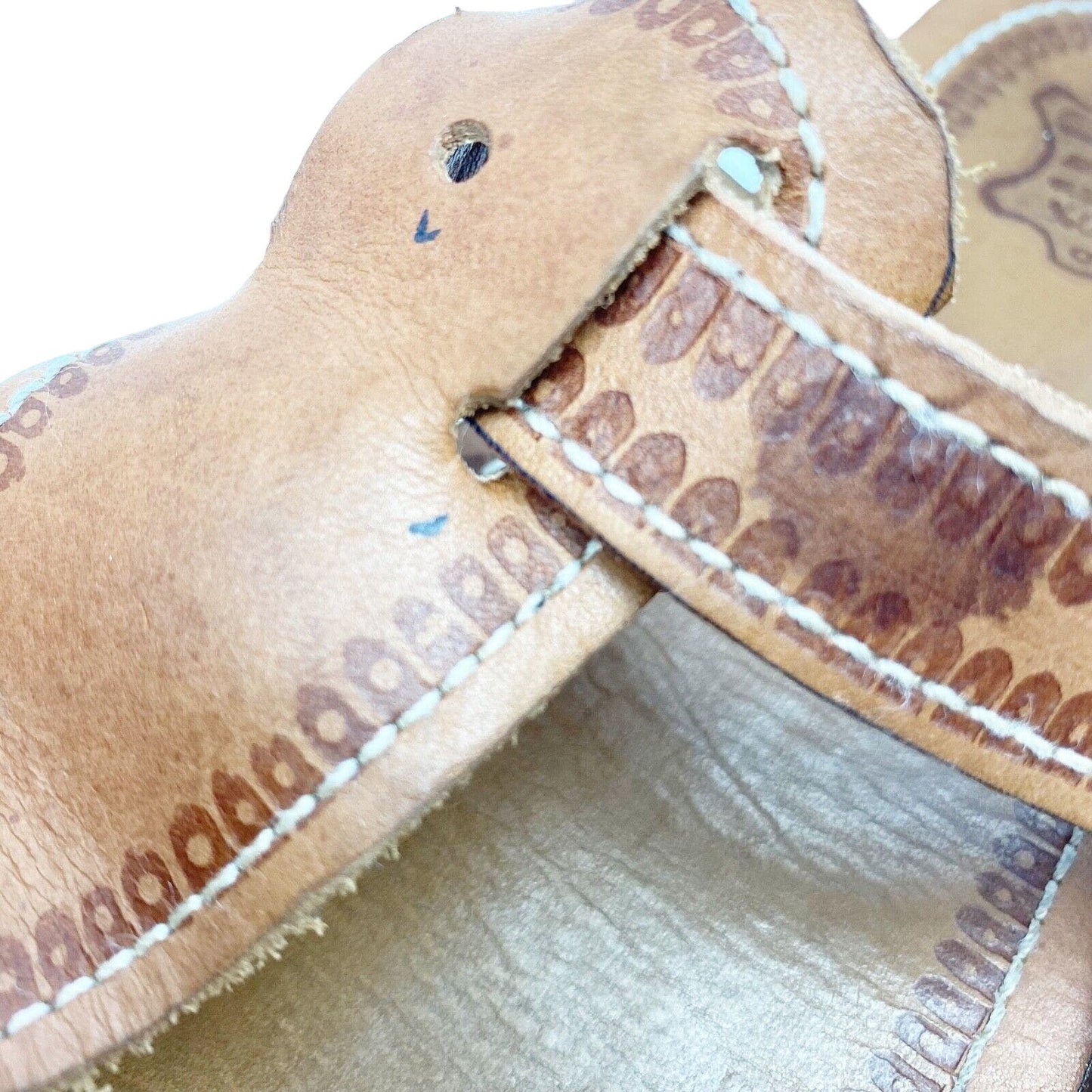women's brown Leather Thong Sandals size 39 US 8.5 shoes