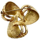 vintage gold & pale turquoise twisted knot BROOCH jewelry pin