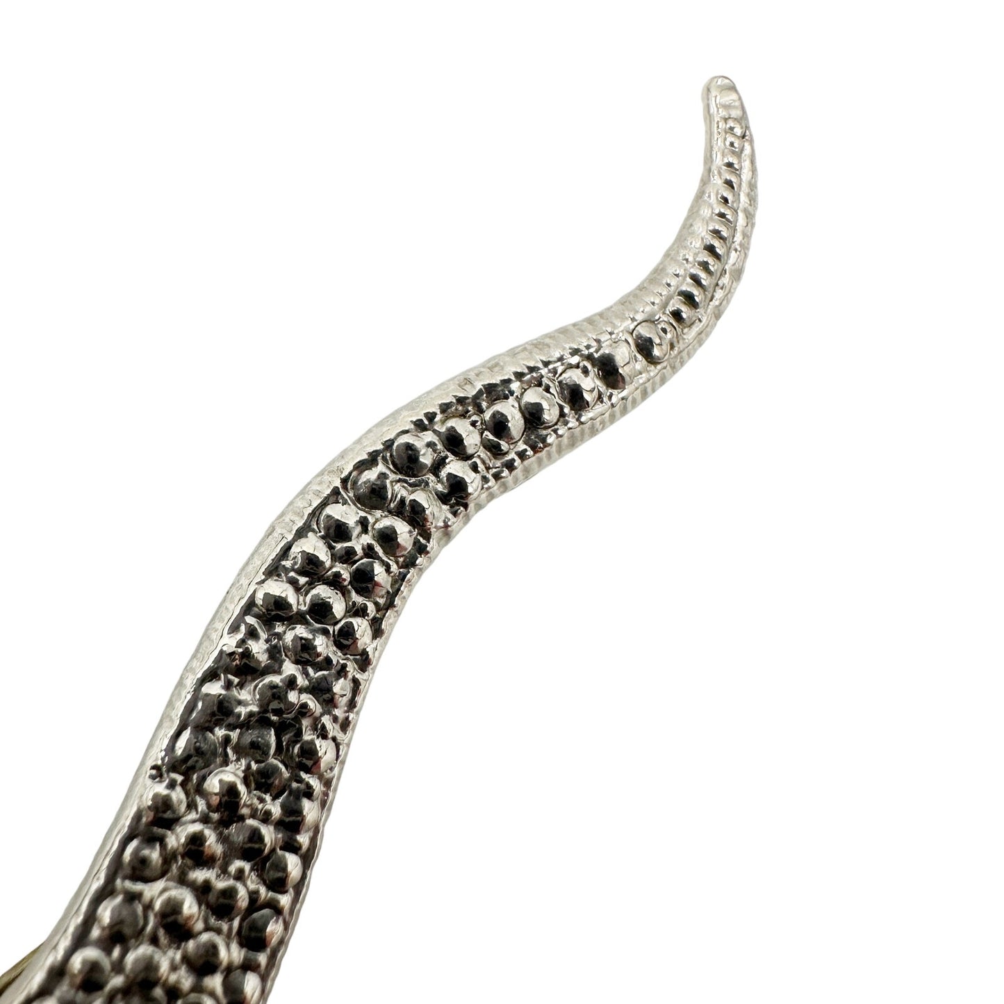vintage gold & silver gecko lizard BROOCH reptile jewelry pin