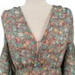 Buddy Love Colette floral Maxi Dress women's MEDIUM teal gold peach flowers NEW