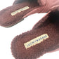 Lucky Brand burgundy Caydim Mule women's 7.5 shoes faux fur lining suede slip-on