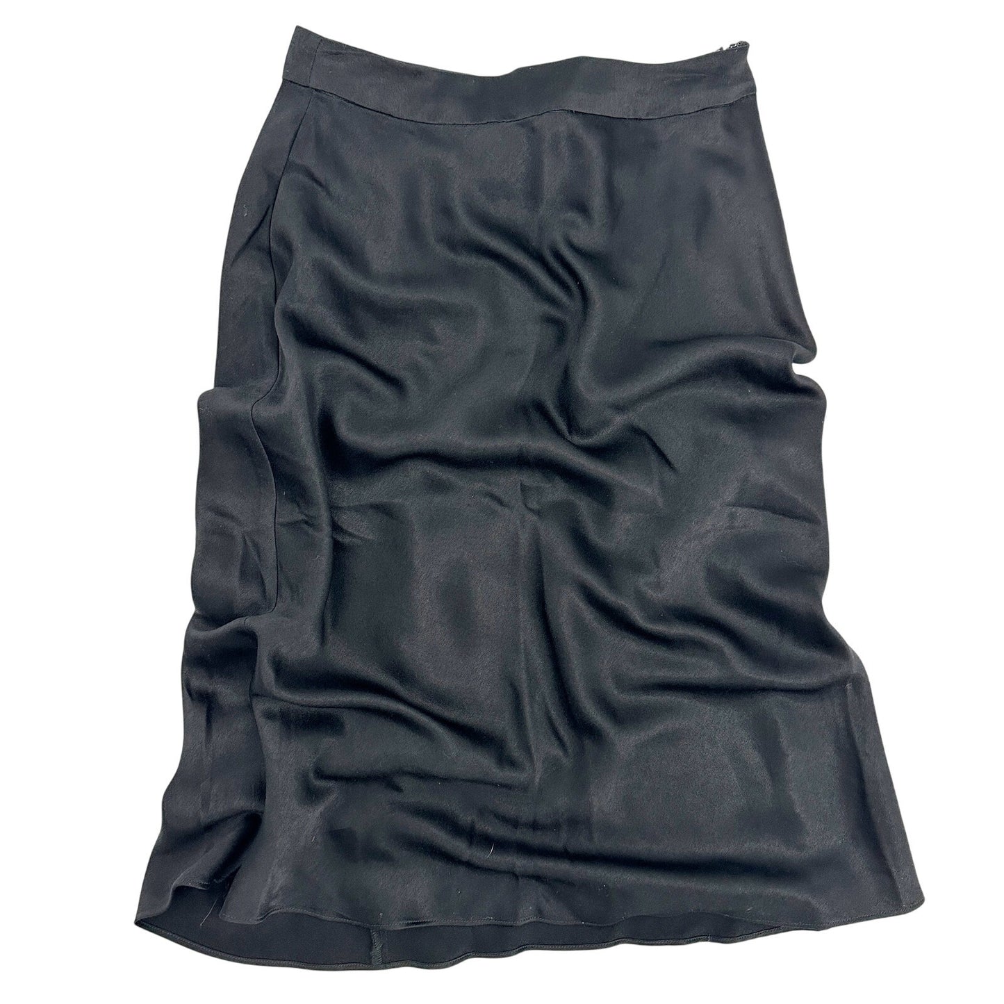 NEW black satin midi Skirt by BCBGeneration women's 4 small