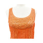 Sundance Amira orange lace pleated Summer casual Dress women's SMALL sundress
