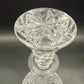 15" crystal cut glass Decanter & Stopper | vintage barware