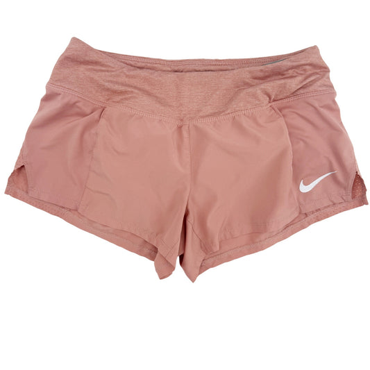 Nike blush pink Running 3" inseam Shorts women's SMALL built in brief workout