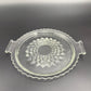 8" Round Handled Tray | Jeannette Glass