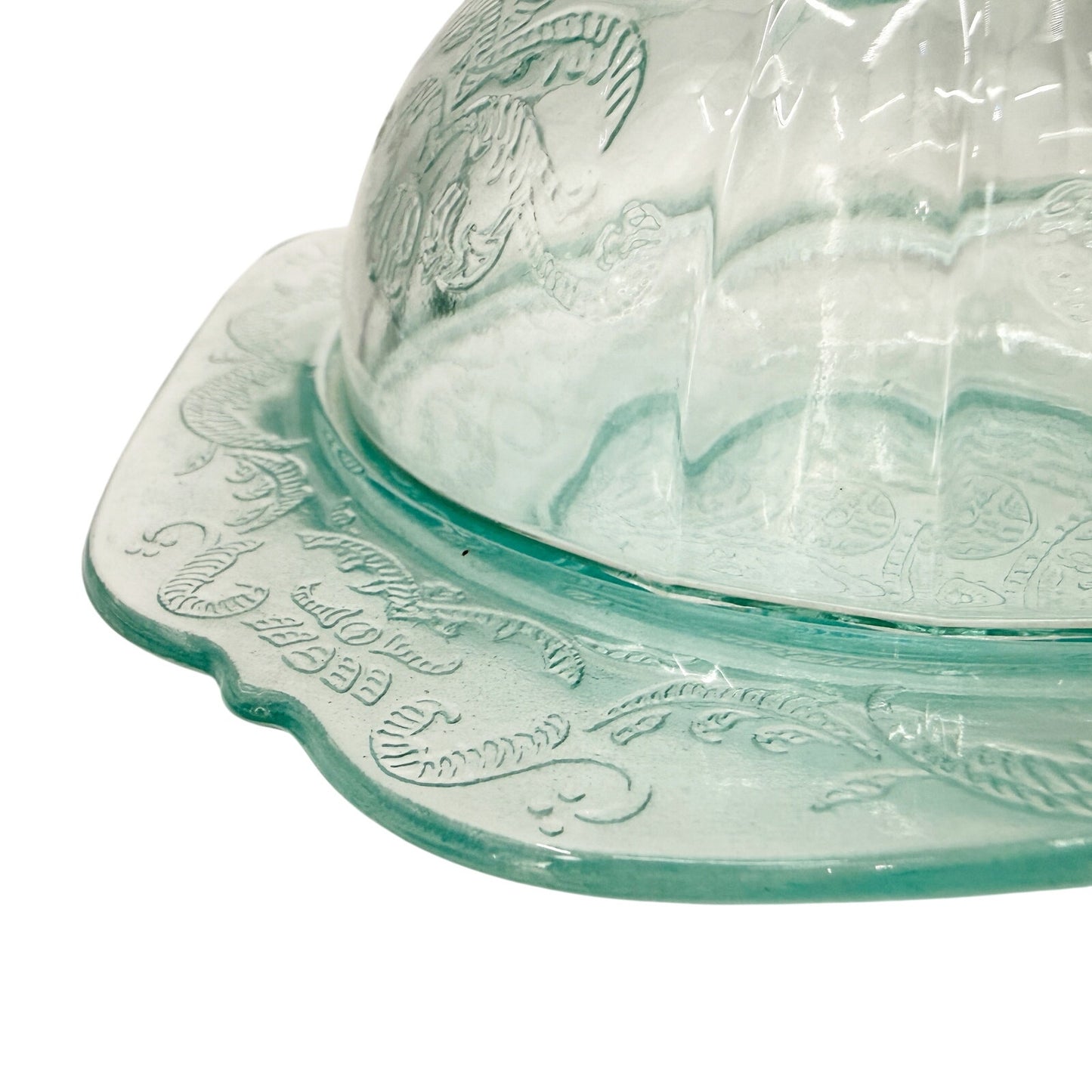 Recollection Green Covered Butter Dish | Indiana Glass