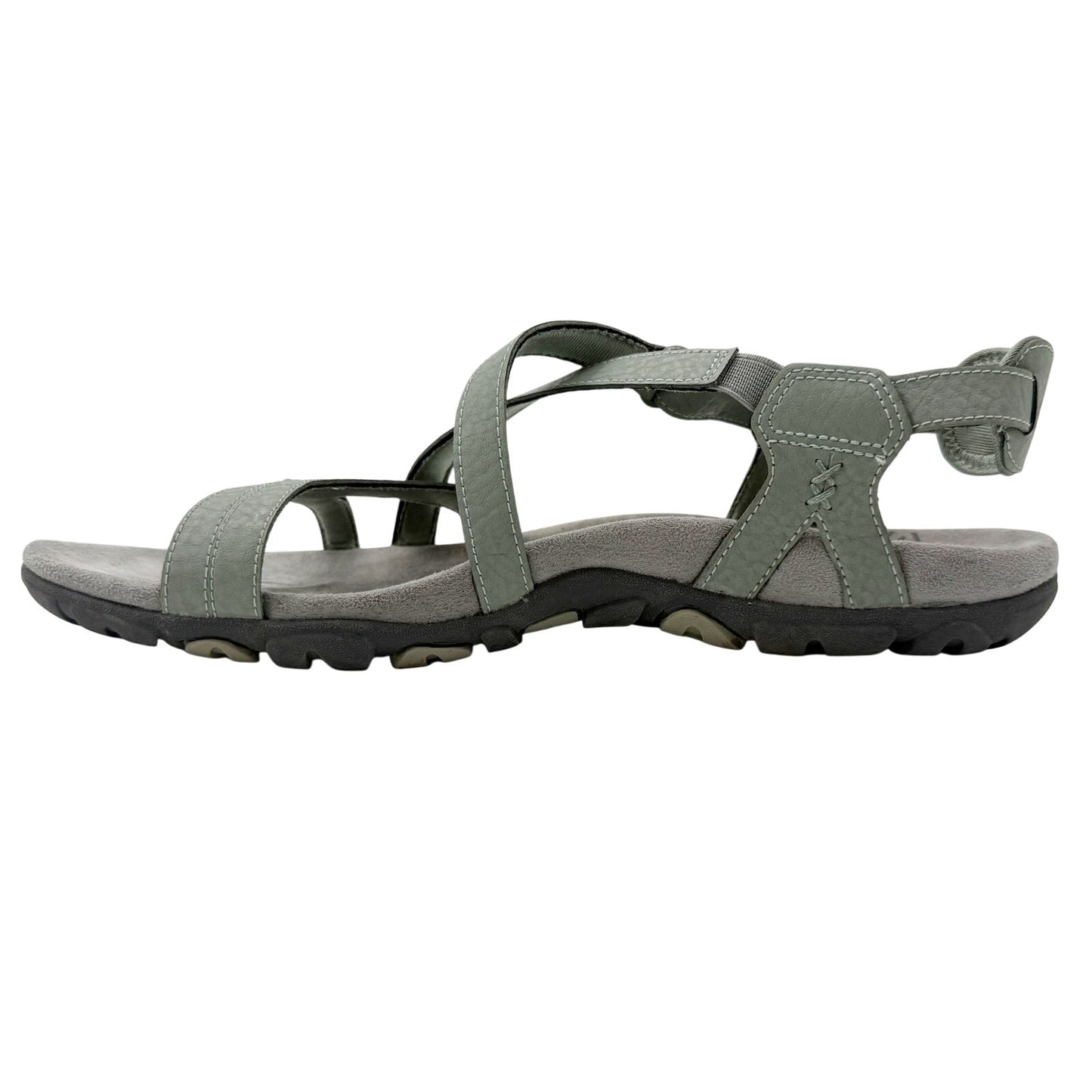 Merrell Sandspur Rose Leather blue dove Sandals women's 10 shoes casual straps