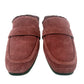 Lucky Brand burgundy Caydim Mule women's 7.5 shoes faux fur lining suede slip-on