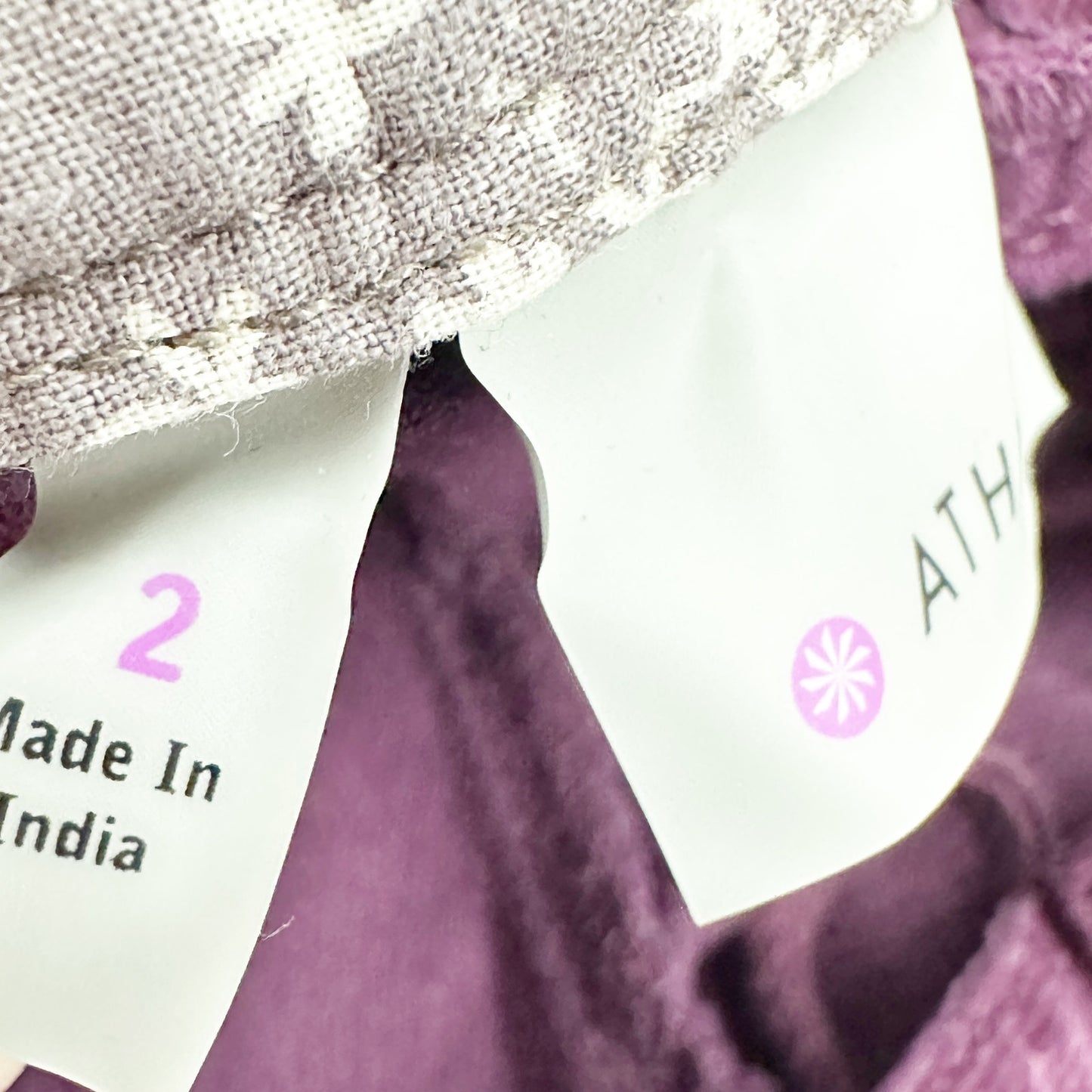 Athleta purple plum Corduroy Pants women's size 2 small never worn