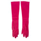 vintage pink satin Below Elbow Dress Gloves women's MEDIUM runs small