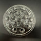 vintage 5" clear glass Flower Frog with 16 stem holes for floral arrangements