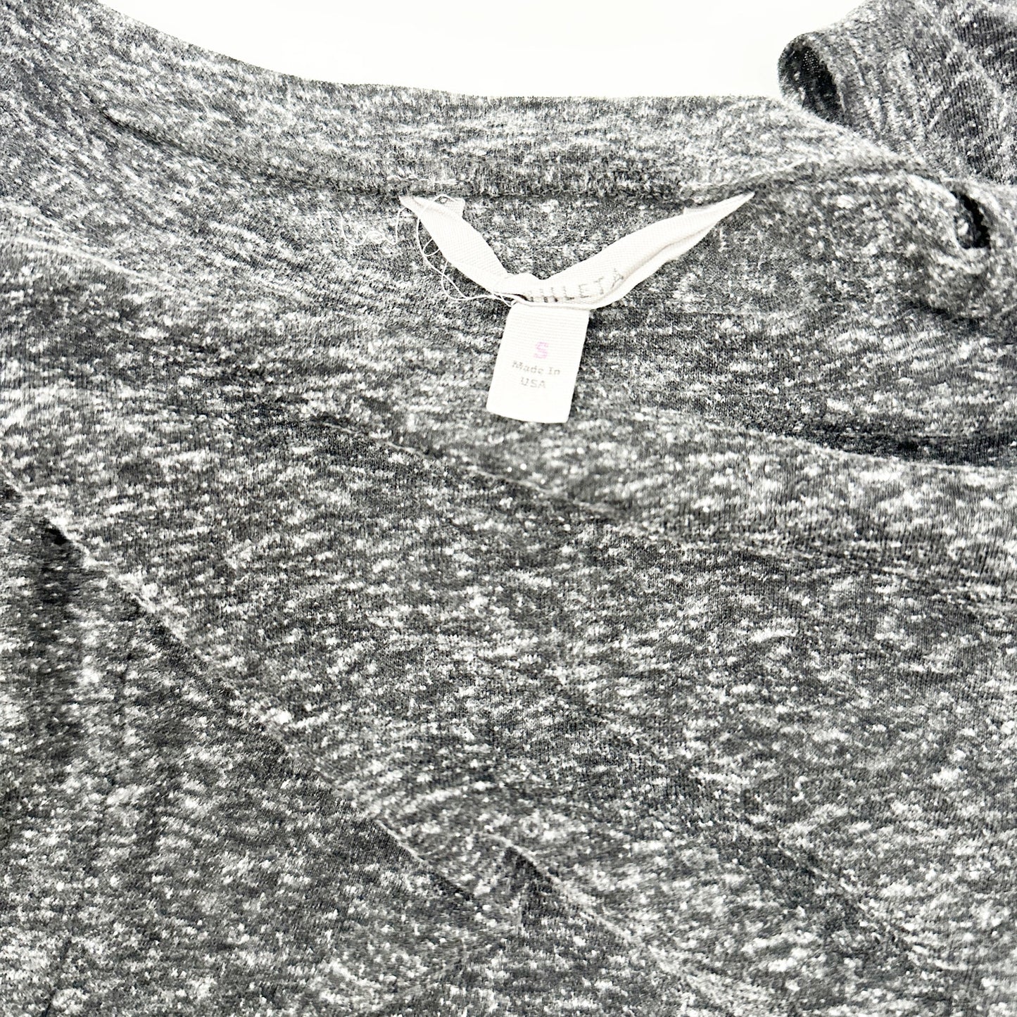 Athleta heather black Tank Top tee sleeveless women's SMALL loose fit