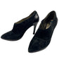 DaniBlack Ankle black suede Boots slip-on booties stiletto Heels size 6.5 shoes