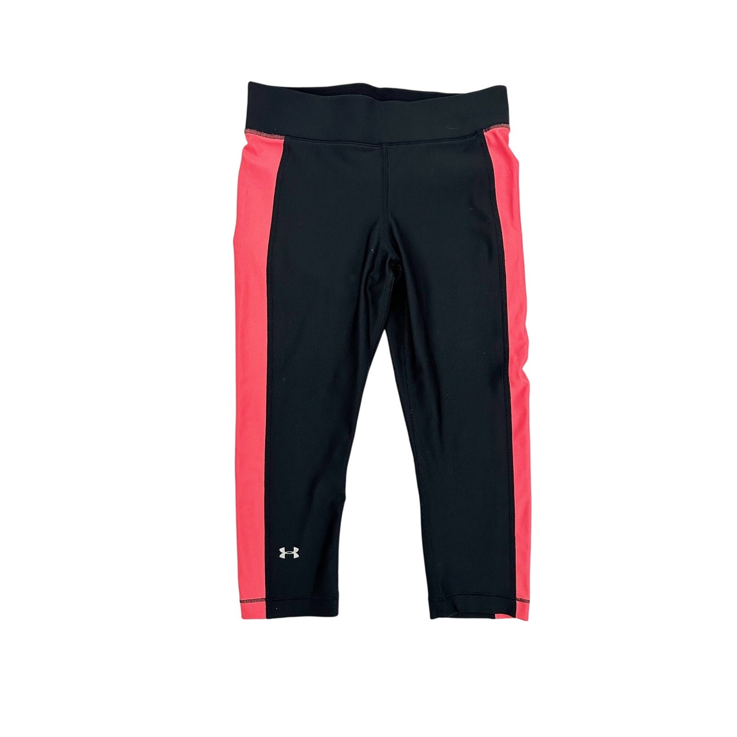 Under Armour black & pink Compression capri Pants women's MEDIUM workout tights