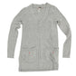 Free People v-neck gray Sweater Top with front pockets women's SMALL normal size