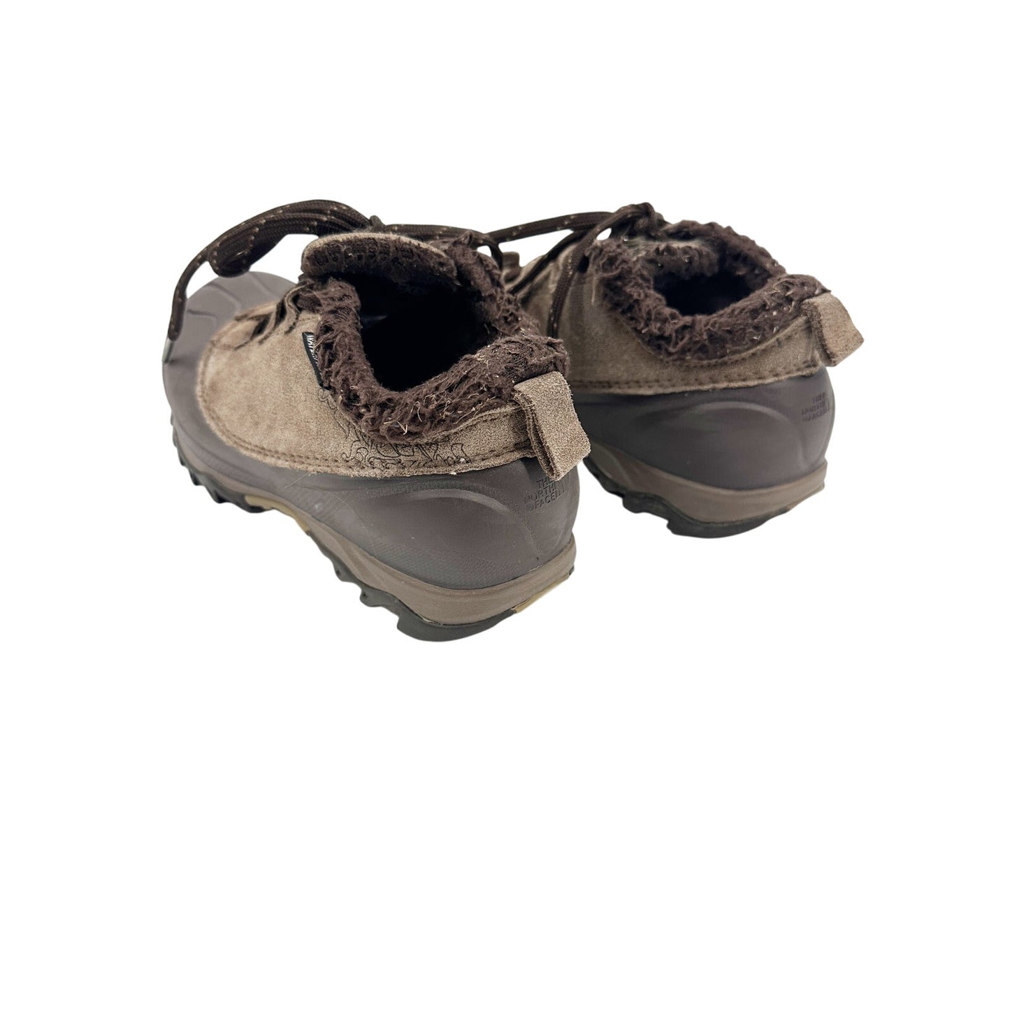 The North Face brown low profile Hiking Shoes women's 6 waterproof heat seeker