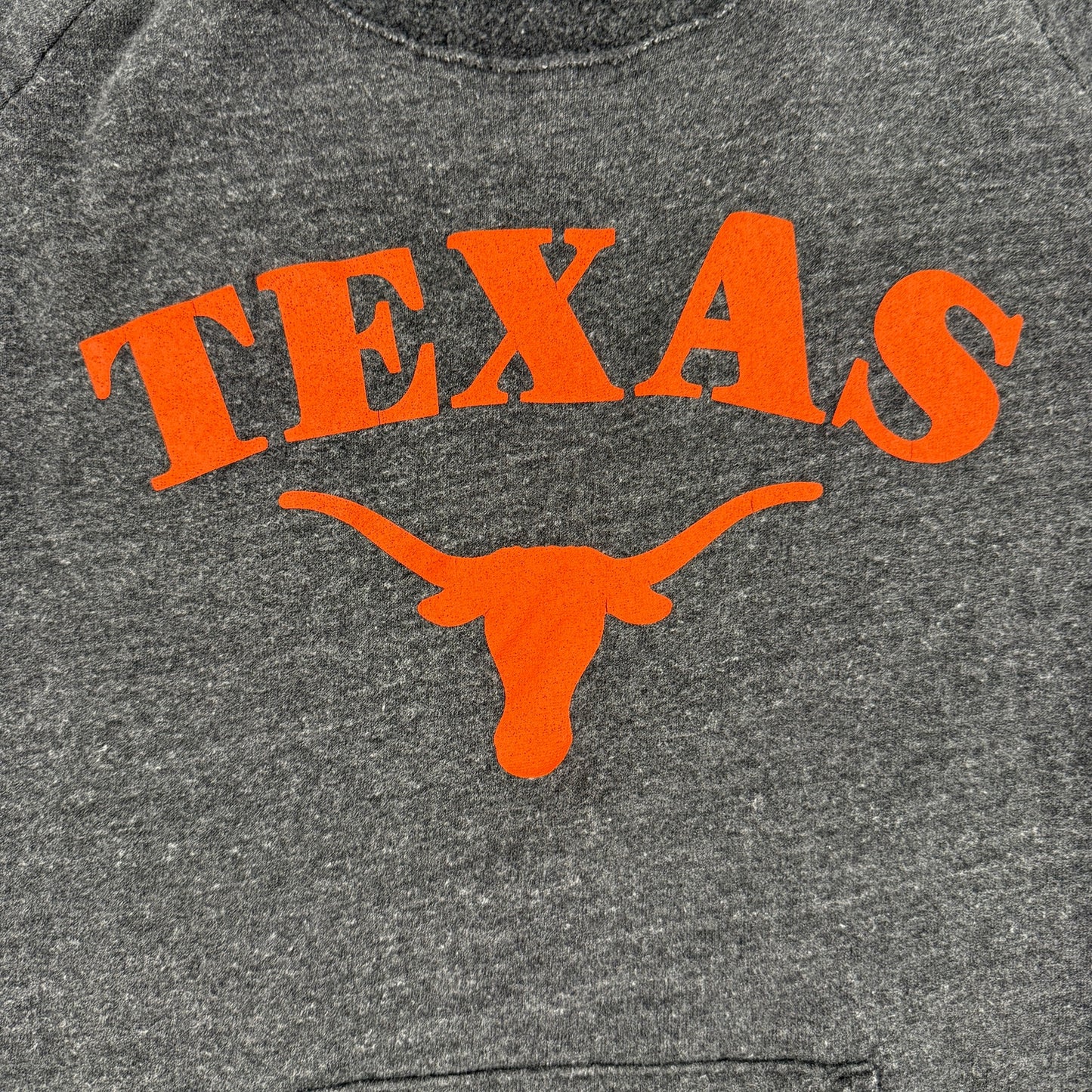 dark gray & orange Texas Longhorns off shoulder Sweatshirt Top women's XL